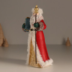 Фигурка «Дед Мороз в красной шубе, с посохом, с подарком» - Фото 4