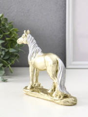 Фигурка «Лошадь золотая с серебристой гривой» - Фото 2