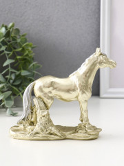 Фигурка «Лошадь золотая с серебристой гривой» - Фото 3