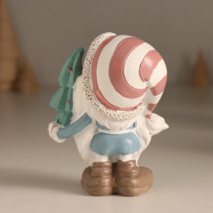 Фигурка «Новогодний гном с ёлкой в колпаке съехавшем на один глаз» - Фото 3