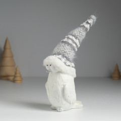 Фигурка «Птица пучеглазая в серой шапке» - Фото 4