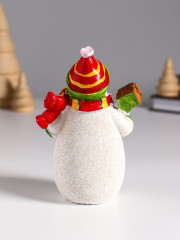 Фигурка «Снеговик со скворечником и птицей» - Фото 2