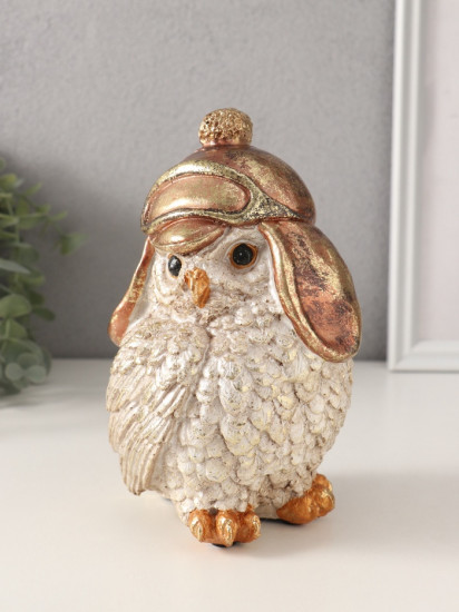 Фигурка «Сова в шапке-ушанке»