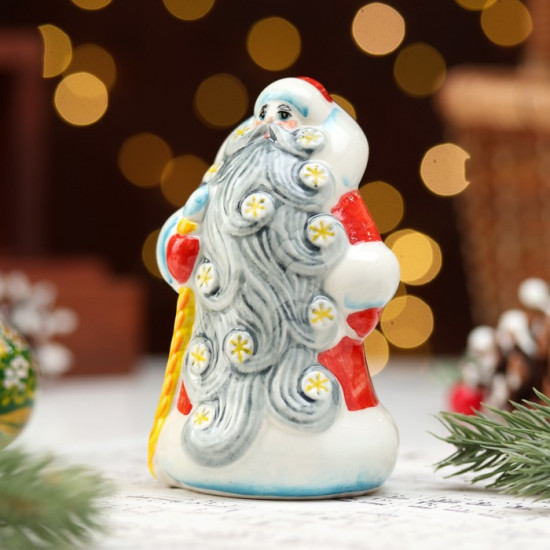 Фигурка «Дед Мороз. Снеговей красная шуба»