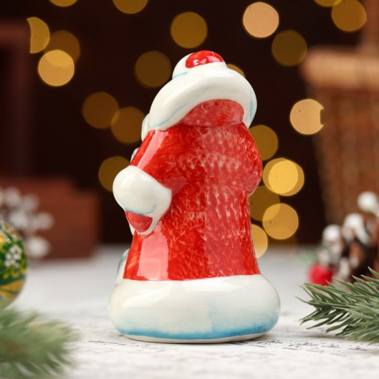 Фигурка «Дед Мороз. Снеговей красная шуба»