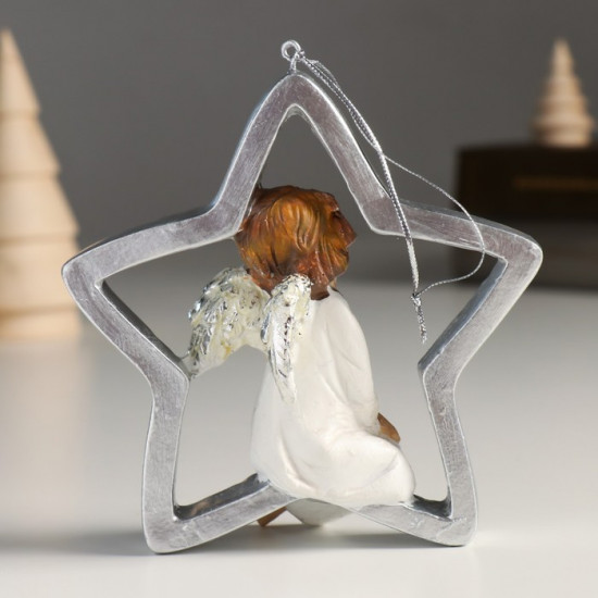 Фигурка-подвеска «Ангелочек на звёздочке»