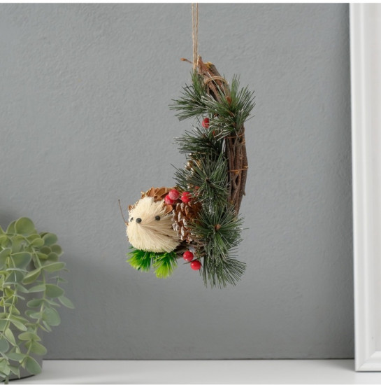 Фигурка-подвеска «Ёжик с шишечками»