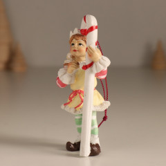 Фигурка-подвеска «Новогодний эльф с леденцом» - Фото 3