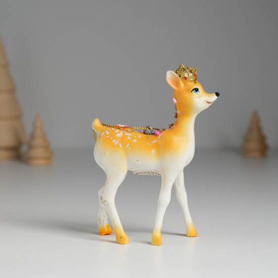 Фигурка-подвеска «Олень в короне, с посыпкой»
