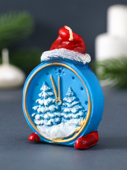 Свеча декоративная «Будильник новогодний»