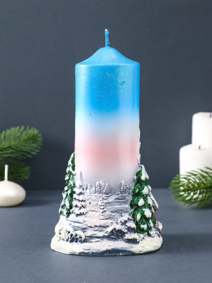 Свеча декоративная «Зимний пейзаж»
