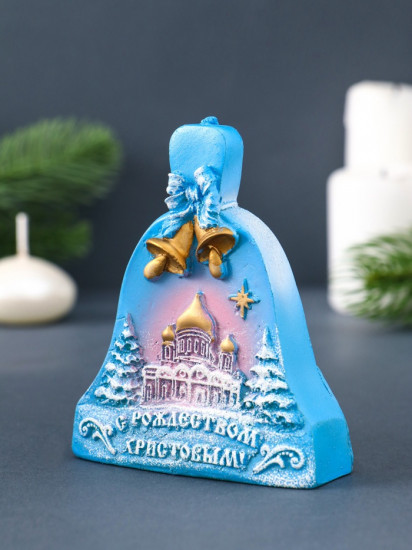 Свеча декоративная «Колокольчик с храмом»
