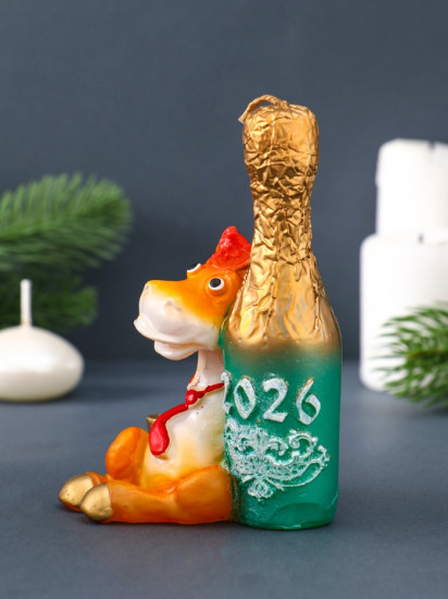 Свеча декоративная «Лошадка с шампанским»