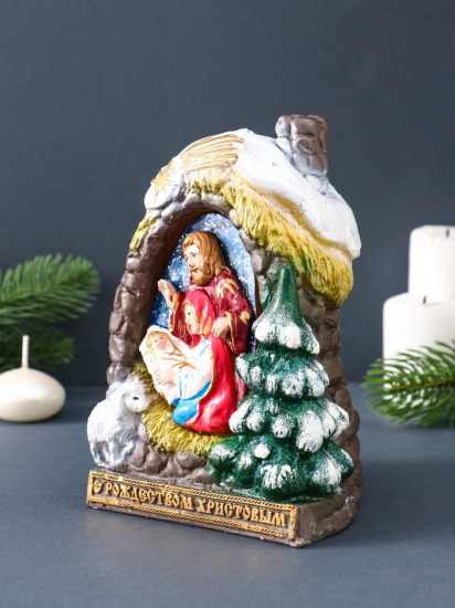Свеча декоративная «Рождественский вертеп»