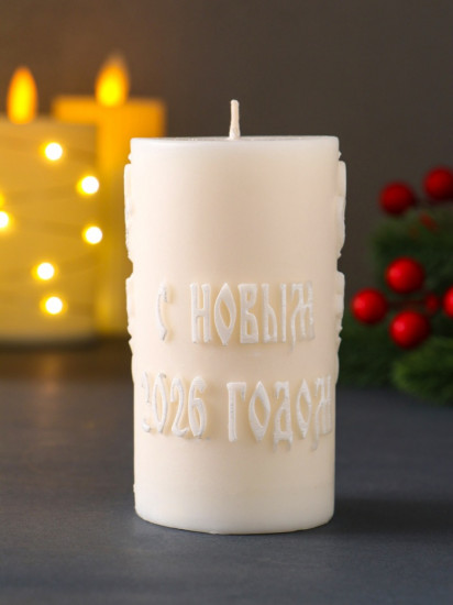 Свеча декоративная «Столбик с лошадью»