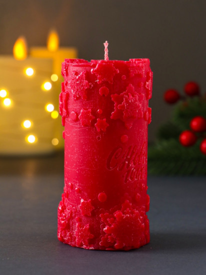 Свеча-цилиндр «С Новым годом»