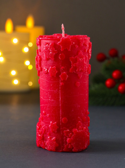 Свеча-цилиндр «С Новым годом»