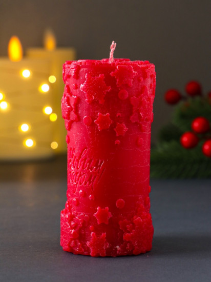 Свеча-цилиндр «С Новым годом»