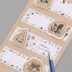 Набор наклеек с объёмным элементом «Снеговик и ели» - Фото 2