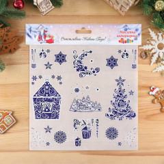 Набор наклеек на окна «Новогодние» - Фото 1