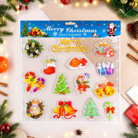 Набор наклеек на окна «Merry Christmas»