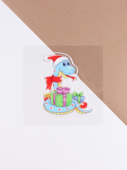 Наклейка на окна «Змейка в колпаке»