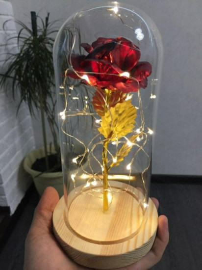 Ночник «Роза в стеклянной колбе»