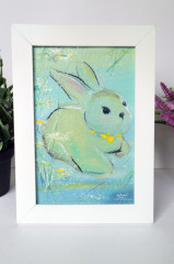 Картина-миниатюра маслом в раме «Весна внутри» - Фото 4