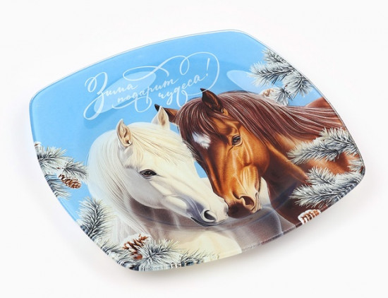 Тарелка «Зима подарит чудеса»