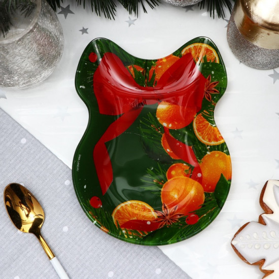 Тарелка «Новый год. Апельсины»