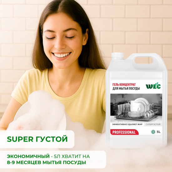 Гель-концентрат для мытья посуды «Professional»