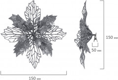 Елочные украшения «Цветок с клипсой» - Фото 3