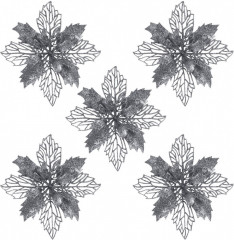 Елочные украшения «Цветок с клипсой» - Фото 5