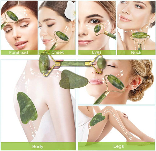 Набор массажеров «Jade Roller & Gua Sha Board»