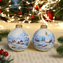 Набор шаров елочных «Зимняя композиция» - Фото 2