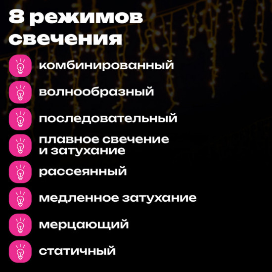 Электрогирлянда «Бахрома»