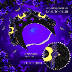 Ободок-кокошник «Тёмный» - Фото 1