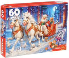Пазл «Новогодняя упряжка» - Фото 1