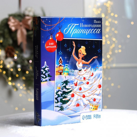Пазл фигурный «Новый год! Принцесса»