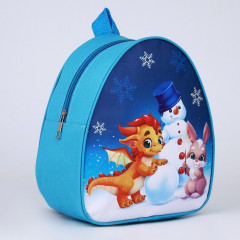 Рюкзак детский «Дракончик и снеговик» - Фото 2