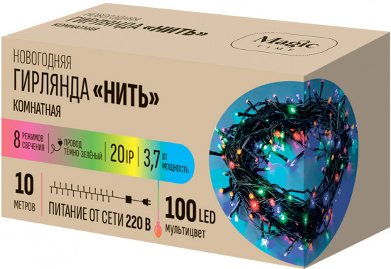 Электрогирлянда новогодняя «Нить»