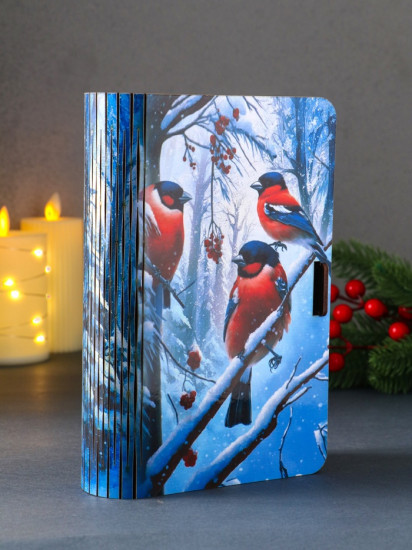 Шкатулка-книга «Три снегиря»