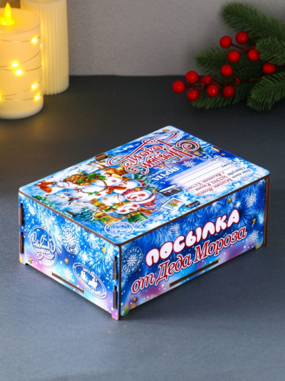 Шкатулка подарочная «Снеговики»