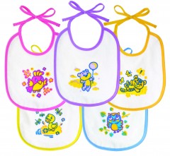 Слюнявчик маленького размера «Мои любимые животные» - Фото 1