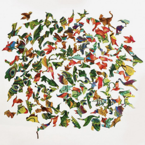 Пазл фигурный «Королевский павлин»