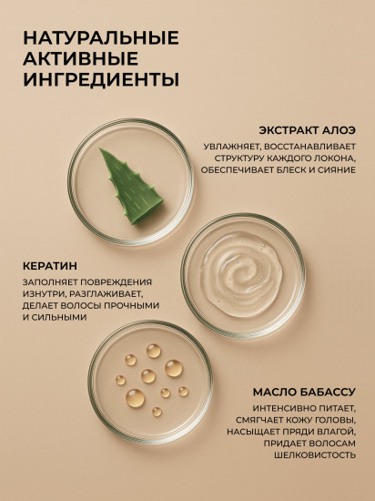 Шампунь для волос «Aloe & Keratin. Кератиновое восстановление»
