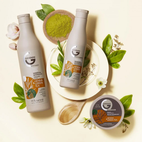 Шампунь для волос «Henna & Green Tea. Укрепление и сила»