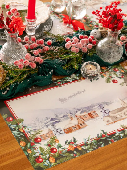 Набор салфеток сервировочных «Christmas village»