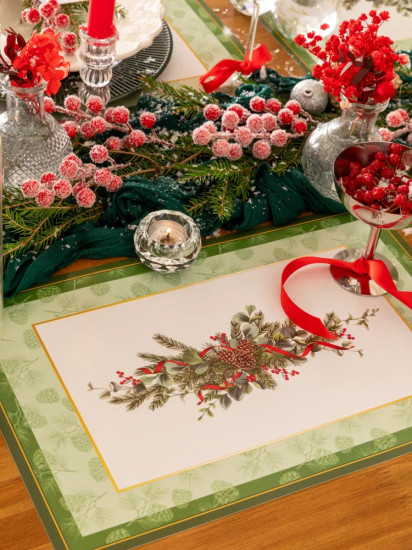 Комплект плейсматов «Christmas Wreath new»