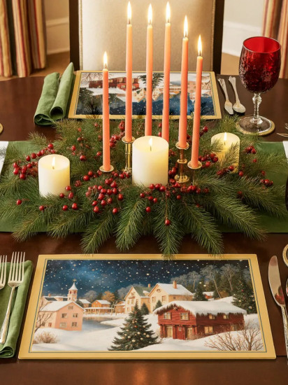 Комплект плейсматов «Gingerbread house»
